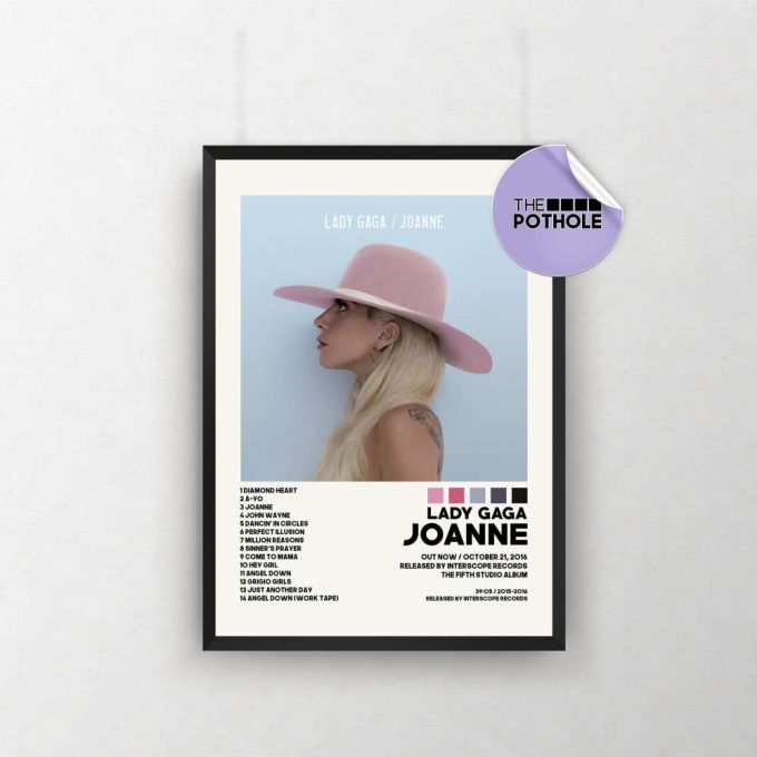 Lady Gaga Posters / Joanne Poster, Album Cover Poster, Print Wall Art, Custom Poster, Home Decor, Lady Gaga, Fame Monster, Chromatica 2