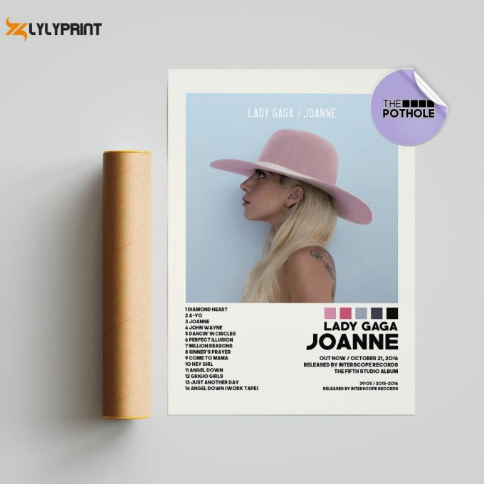 Lady Gaga Posters / Joanne Poster, Album Cover Poster, Print Wall Art, Custom Poster, Home Decor, Lady Gaga, Fame Monster, Chromatica 1