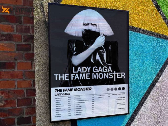 Lady Gaga &Amp;Quot;The Fame Monster&Amp;Quot; Album Cover Poster For Home Room Decor #6 Deluxe 1