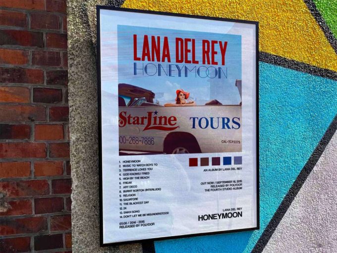 Lana Del Rey &Quot;Honeymoon&Quot; Album Cover Poster #2 2