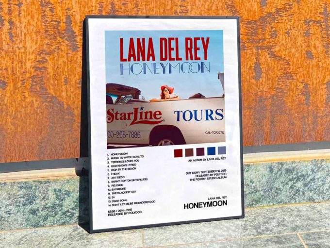 Lana Del Rey &Quot;Honeymoon&Quot; Album Cover Poster #2 3