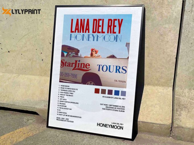 Lana Del Rey &Amp;Quot;Honeymoon&Amp;Quot; Album Cover Poster #2 1