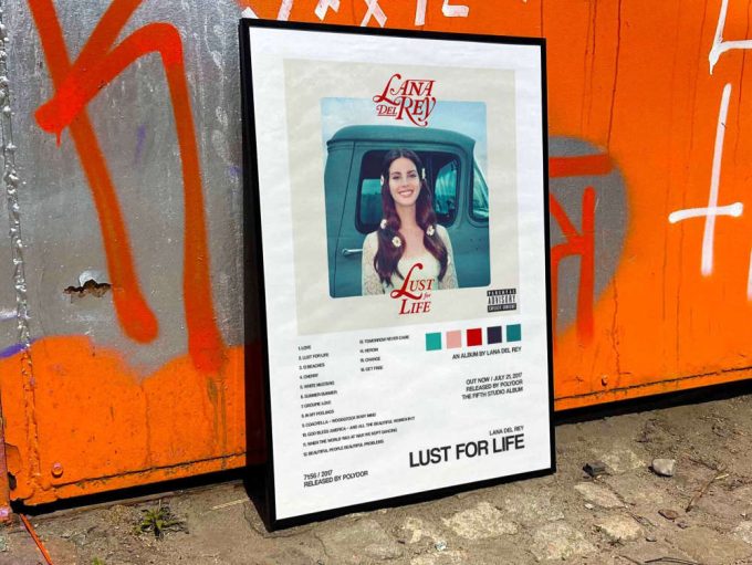 Lana Del Rey &Quot;Lust For Life&Quot; Album Cover Poster #2 3