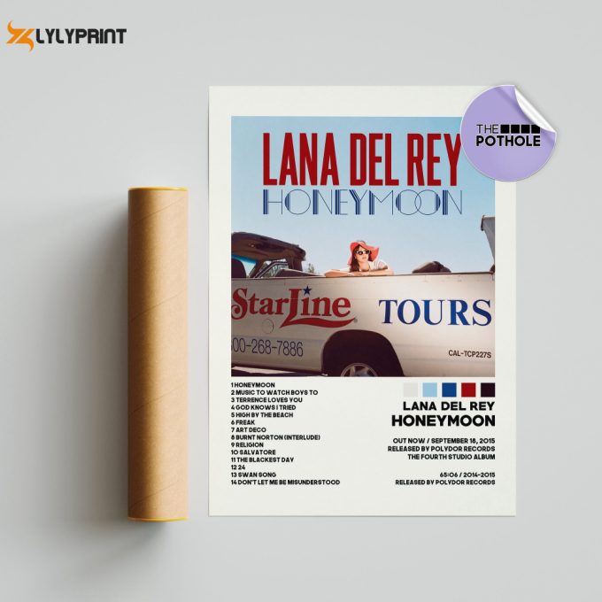 Lana Del Rey Posters / Honeymoon Poster / Album Cover Poster, Poster Print Wall Art, Custom Poster, Home Decor, Lana Del Rey 1