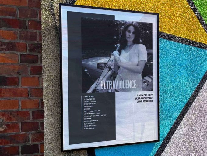 Lana Del Rey &Quot;Ultraviolence&Quot; Album Cover Poster #1 Deluxe 2