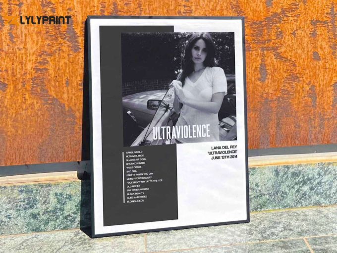 Lana Del Rey &Amp;Quot;Ultraviolence&Amp;Quot; Album Cover Poster #1 Deluxe 1