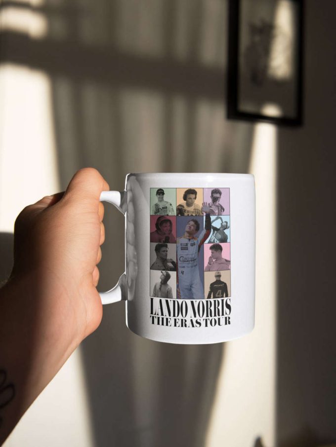 Lando Norris The Eras Tour Lando Norris Fan F1 Formula One Fan Gift Norris Coffee Mug White 11 Oz Ceramic Mug Gift 4