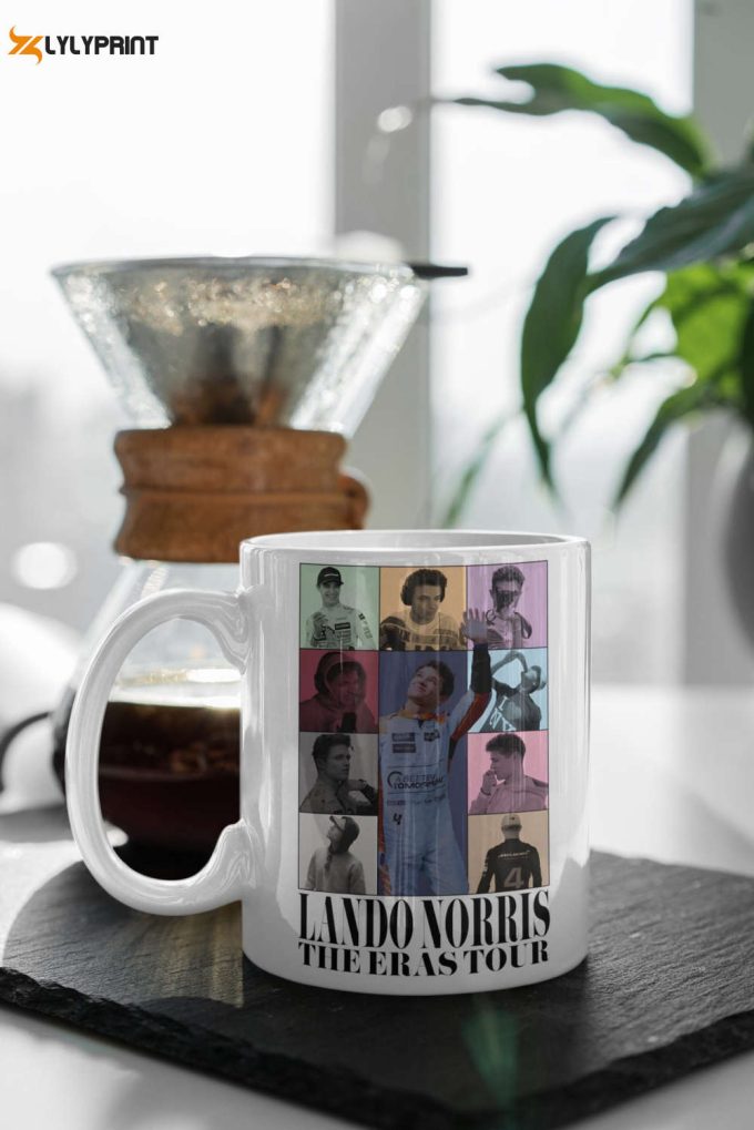 Lando Norris The Eras Tour Lando Norris Fan F1 Formula One Fan Gift Norris Coffee Mug White 11 Oz Ceramic Mug Gift 1