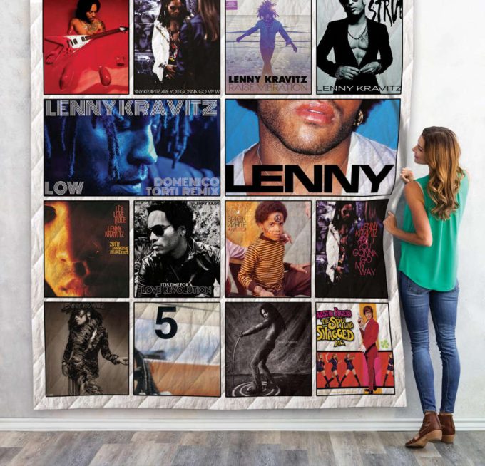 Lenny Kravitz Quilt Blanket For Fans Home Decor Gift 3