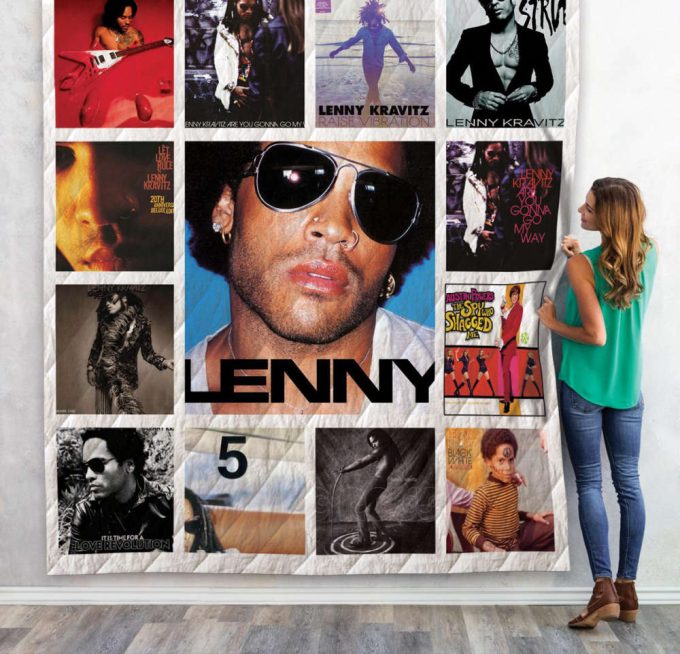 Lenny Kravitz Quilt Blanket For Fans Home Decor Gift 3