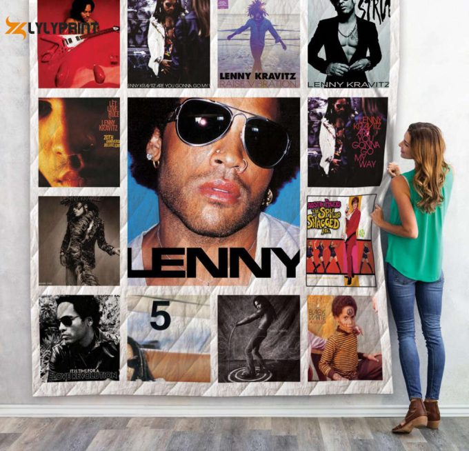 Lenny Kravitz Quilt Blanket For Fans Home Decor Gift 1