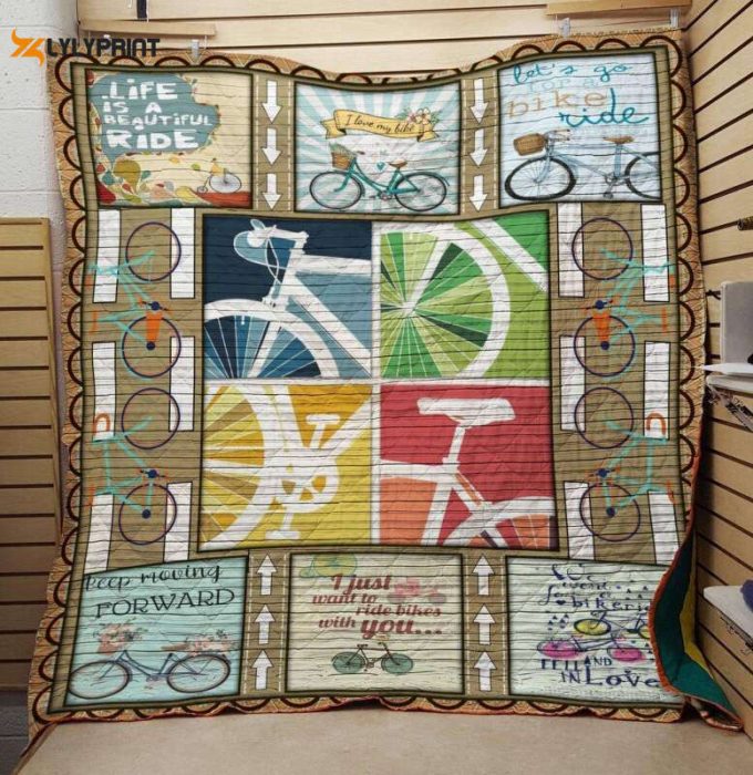 Let S Go For A Bike Ride Bicycle 3D Customized Quilt 1