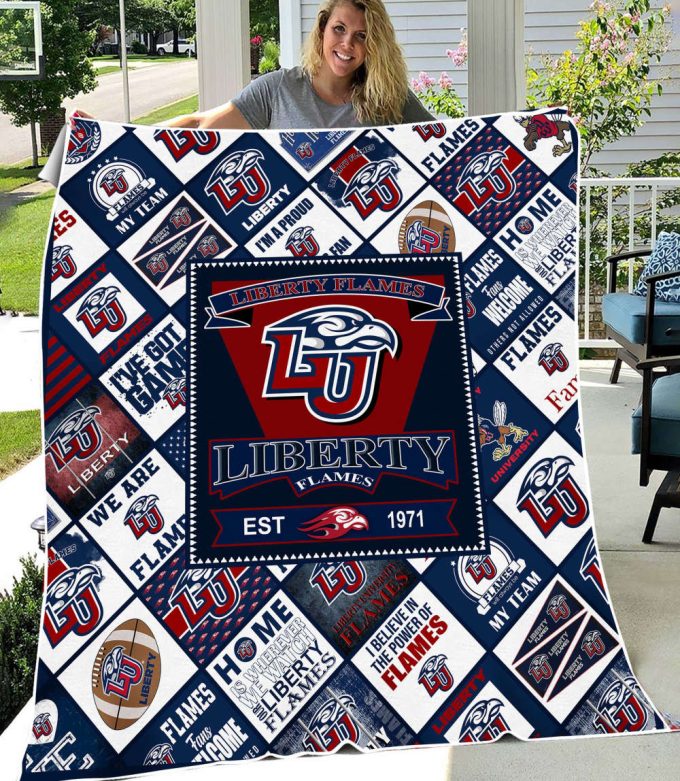 Liberty Flames Quilt Blanket For Fans Home Decor Gift 2