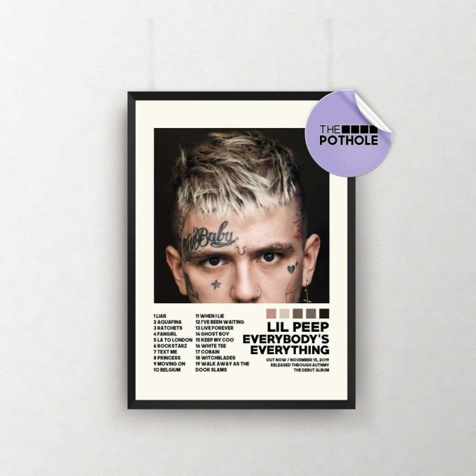 Lil Peep Poster / Everybody'S Everything / Album Cover Poster / Poster Print Wall Art, Custom Poster, Home Decor 2