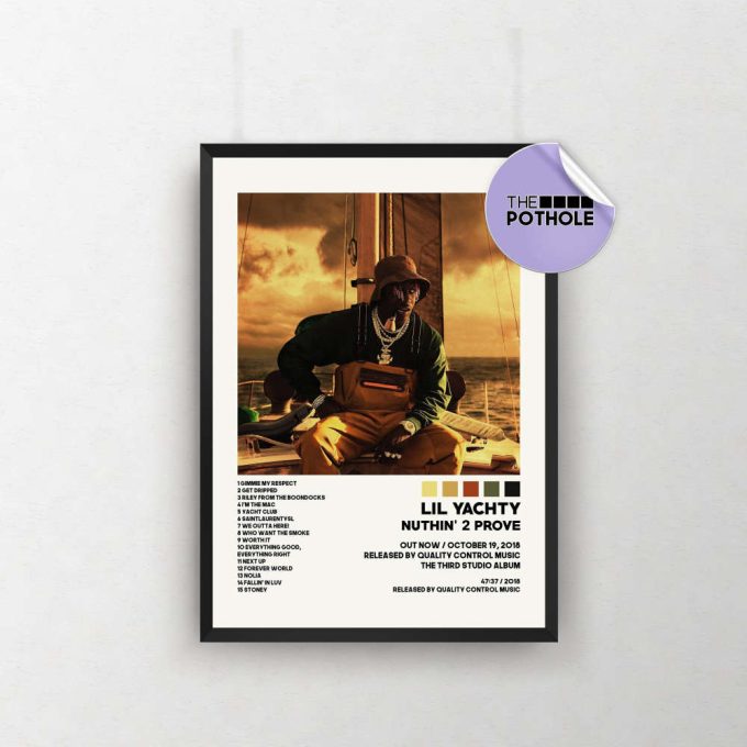 Lil Yachty Posters / Nuthin' 2 Prove Poster, Tracklist Poster, Album Cover Poster, Print Wall Art, Custom Poster, Lil Yachty, Nuthin 2 Prove 2