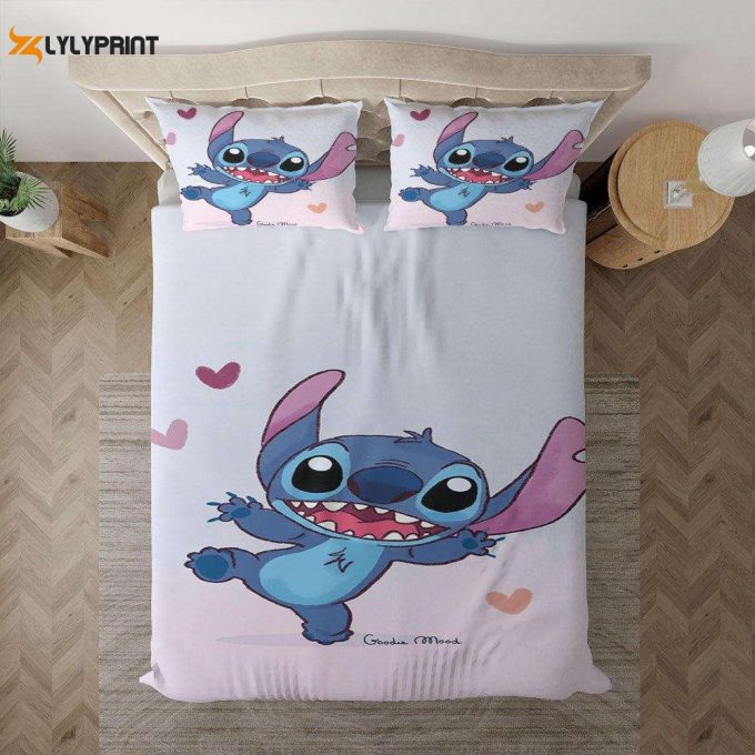 Lilo And Stitch Good Mood Gift For Fan, Lilo And Stitch Duvet Quilt Bedding Set 1