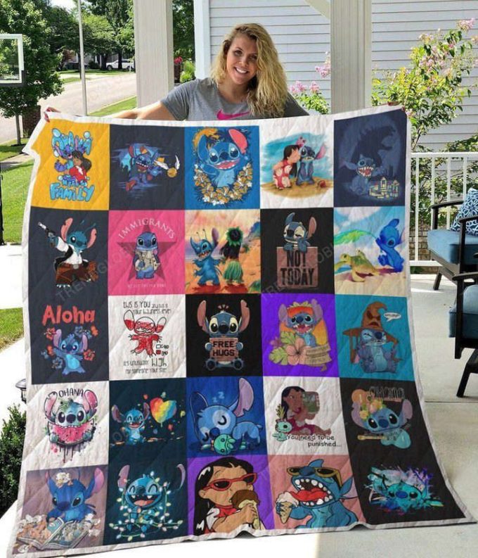 Lilo &Amp; Stitch Quilt Blanket For Fans Home Decor Gift 2