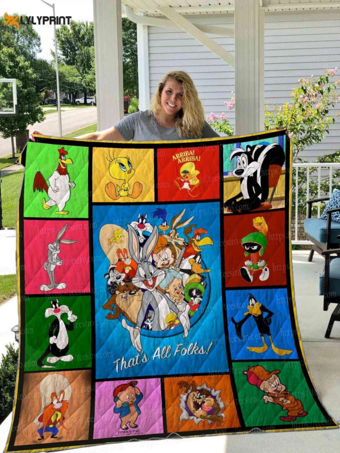 Looney Tunes Quilt Blanket For Fans Home Decor Gift 1