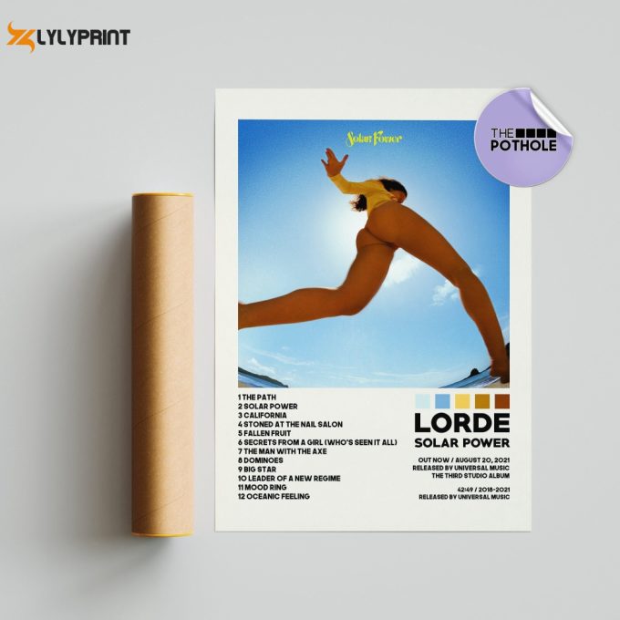 Lorde Posters / Solar Power Poster / Lorde Solar Power / Album Cover Poster / Poster Print Wall Art / Melodrama Poster / Home Decor 1