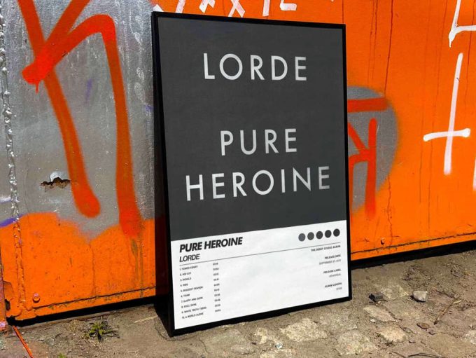 Lorde &Quot;Pure Heroine&Quot; Album Cover Poster #6 3