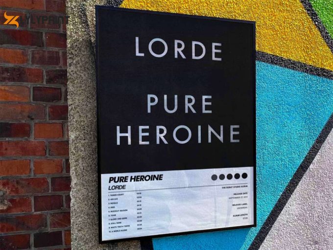 Lorde &Amp;Quot;Pure Heroine&Amp;Quot; Album Cover Poster #6 1