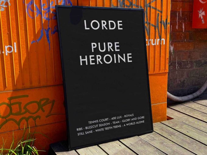 Lorde &Quot;Pure Heroine&Quot; Album Cover Poster #Fac 2