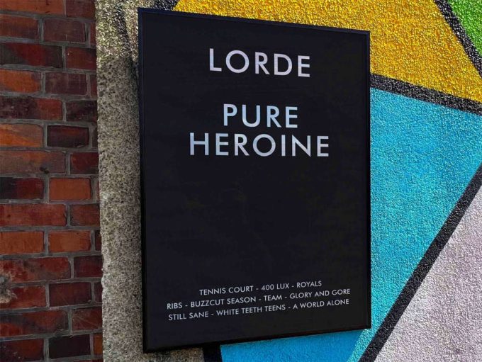 Lorde &Quot;Pure Heroine&Quot; Album Cover Poster #Fac 3