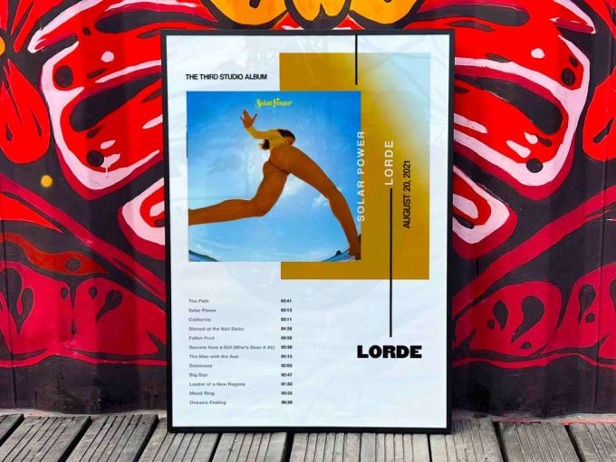 Lorde &Quot;Solar Power&Quot; Album Cover Poster #3 3