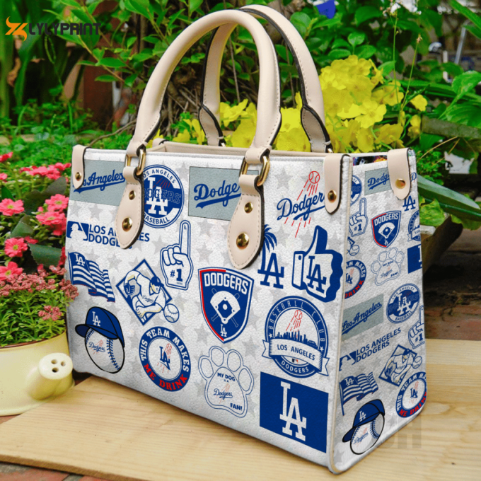 Los Angeles Dodgers Leather Hand Bag Gift For Women'S Day: Perfect Women S Day Gift For Dodgers Fans 1