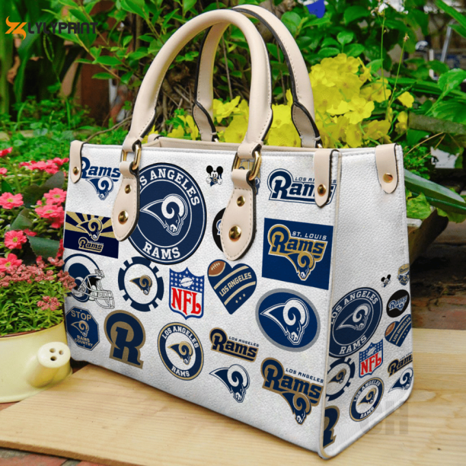 Stylish Los Angeles Rams Leather Handbag - Perfect Women S Day Gift 1