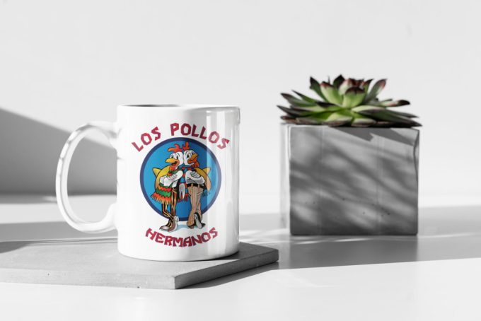 Los Pollos Hermanos Mug Tv Show Mug Abq Mug Gift For Him Gift For Her Heisenberg Mug Gus Gustavo 11&Quot; Ceramic Mug Gift 2