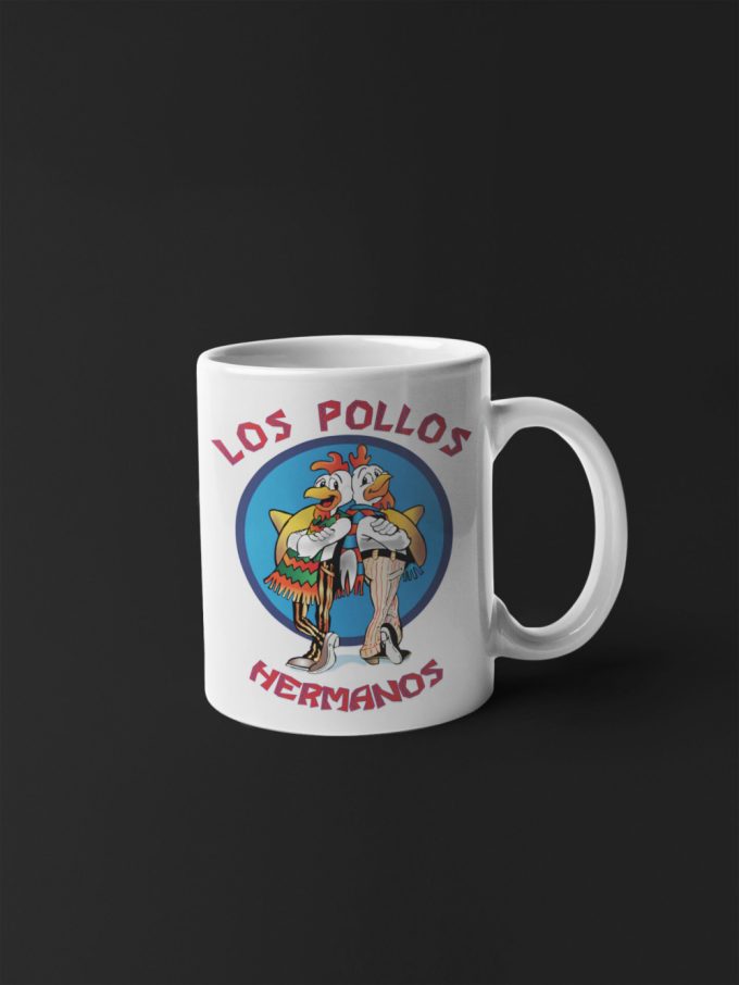 Los Pollos Hermanos Mug Tv Show Mug Abq Mug Gift For Him Gift For Her Heisenberg Mug Gus Gustavo 11&Quot; Ceramic Mug Gift 3