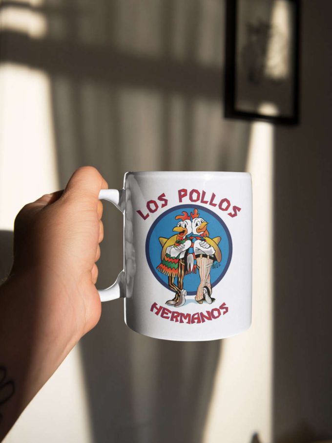 Los Pollos Hermanos Mug Tv Show Mug Abq Mug Gift For Him Gift For Her Heisenberg Mug Gus Gustavo 11&Quot; Ceramic Mug Gift 4