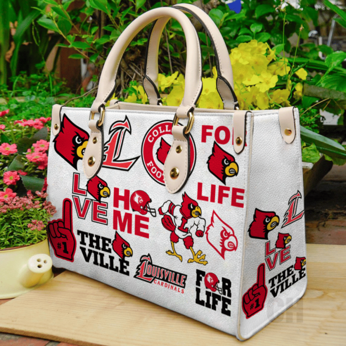Women S Day Gift: Louisville Cardinals Leather Hand Bag Gift For Women'S Day - Stylish &Amp; Chic! 2