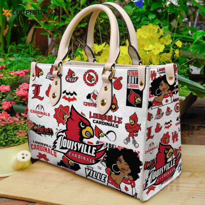 Louisville Cardinals Leather Handbag Gift For Women 1