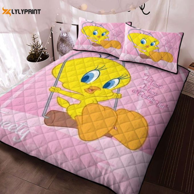 Lovely Tweety I Tawt I Taw A Puddy Tat Looney Tunes Flims Ver3 Fan Gift,Tweety Looney Duvet Quilt Bedding Set 1