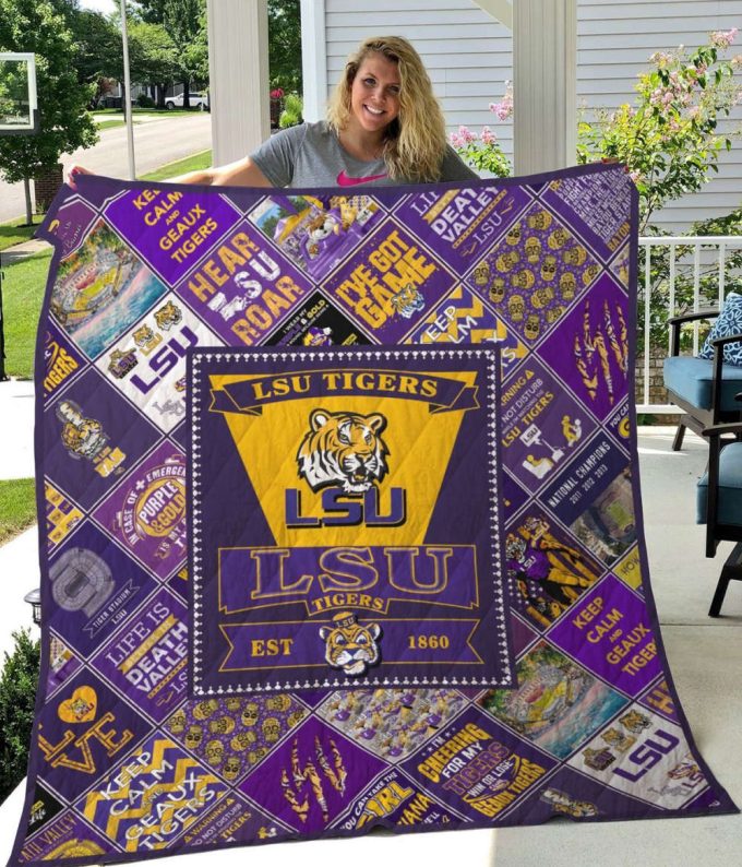 Lsu Tigers 6 Quilt Blanket For Fans Home Decor Gift 2