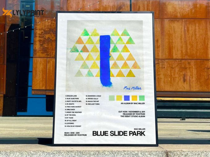 Mac Miller &Amp;Quot;Blue Side Park&Amp;Quot; Album Cover Poster 1