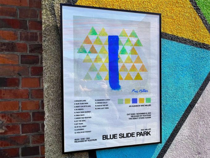 Mac Miller &Quot;Blue Side Park&Quot; Album Cover Poster 9