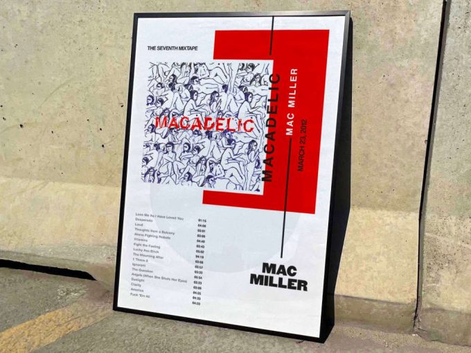 Mac Miller &Quot;Macadelic&Quot; Album Cover Poster For Home Room Decor #3 2