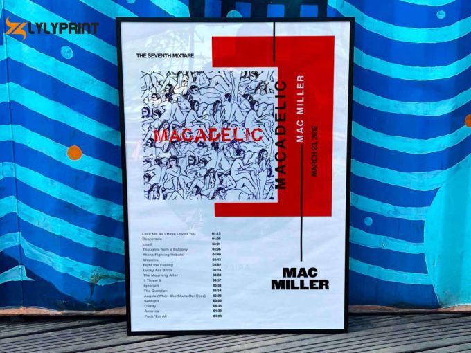 Mac Miller &Amp;Quot;Macadelic&Amp;Quot; Album Cover Poster For Home Room Decor #3 1