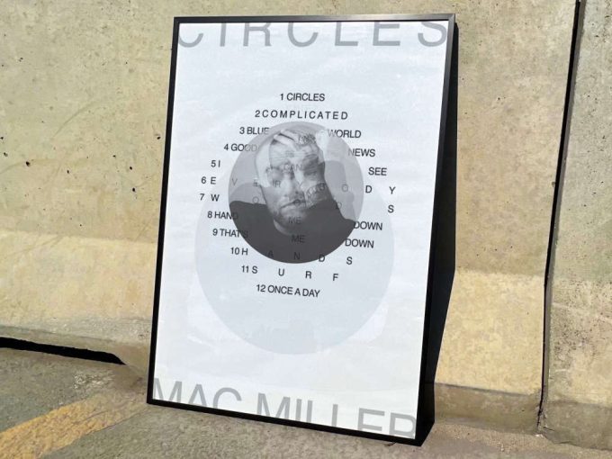 Mac Miller&Quot;S &Quot;Circles&Quot; Album Cover Poster For Home Room Decor 6