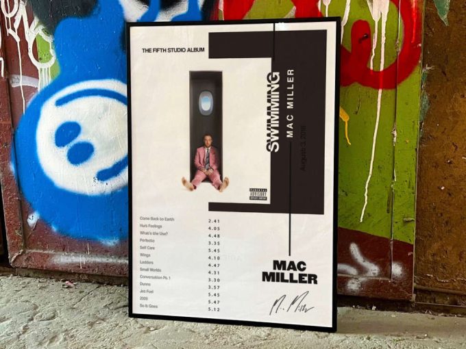 Mac Miller&Quot;S &Quot;Swimming&Quot; Album Cover Poster For Home Room Decor 6
