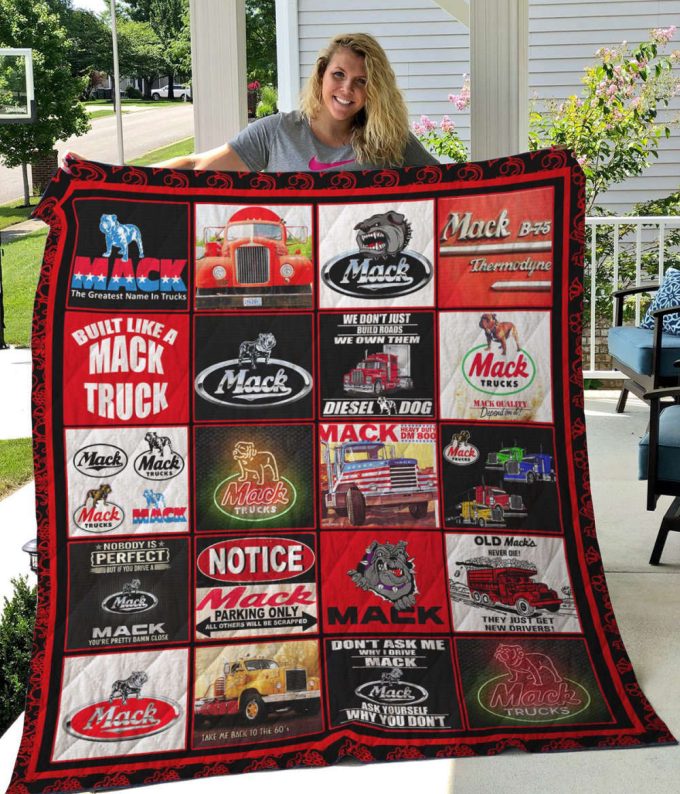 Mack Truck Quilt Blanket For Fans Home Decor Gift 2