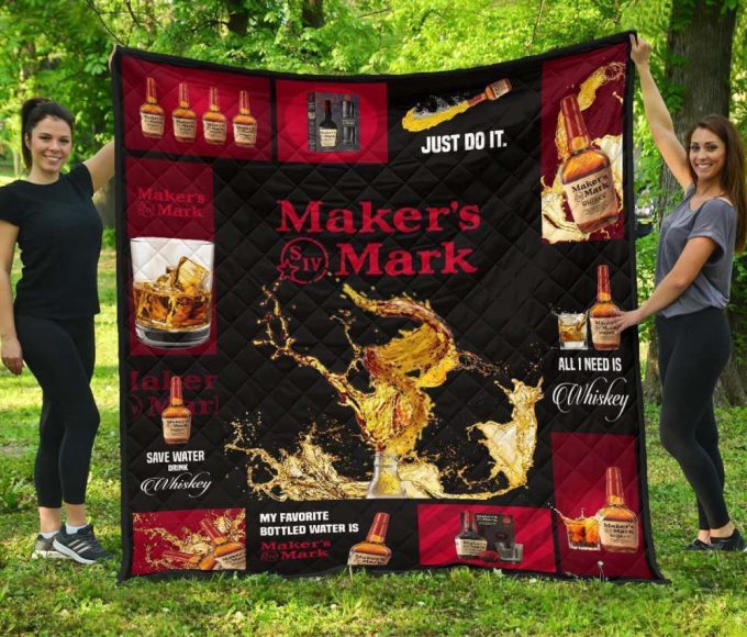 Maker’s Mark Quilt Blanket For Fans Home Decor Gift 2