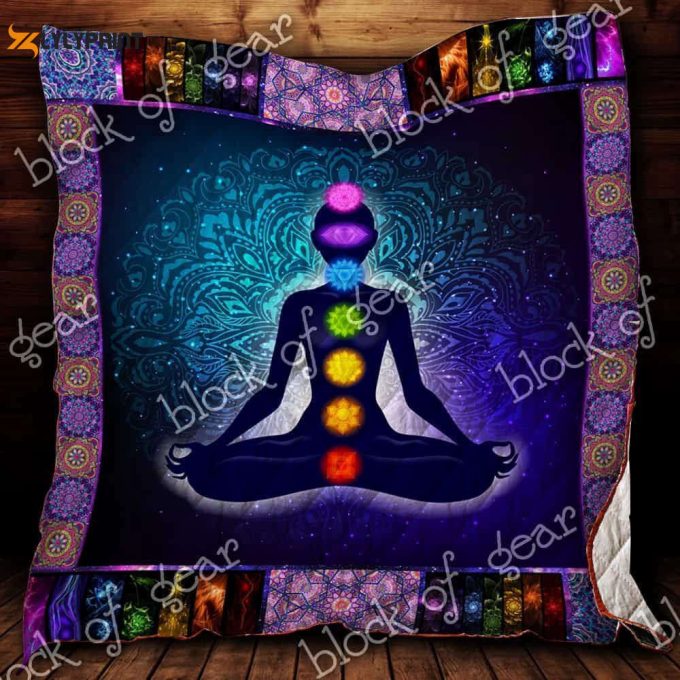 Mandala Chakras Tapestry 3D Customized Quilt 1