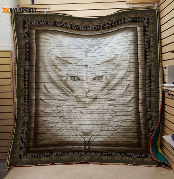 Manx Cat 3D Customized Quilt Blanket 1