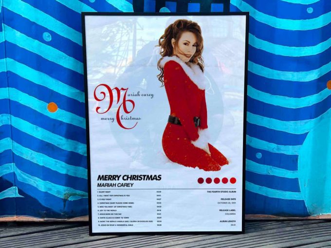 Mariah Carey &Quot;Merry Christmas&Quot; Album Cover Poster For Home Room Decor #6 2