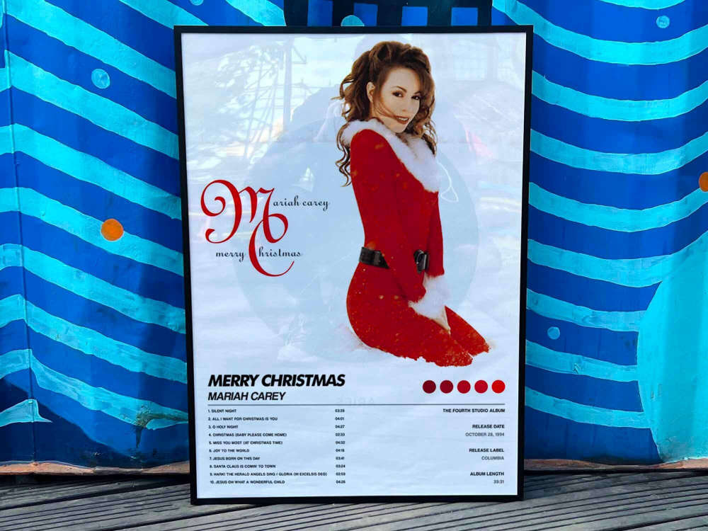 Mariah Carey "Merry Christmas" Album Cover Poster for Home Room Decor #6 65