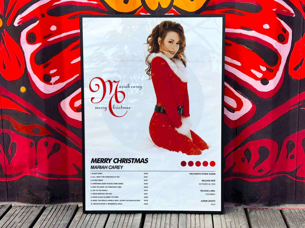 Mariah Carey "Merry Christmas" Album Cover Poster for Home Room Decor #6 67